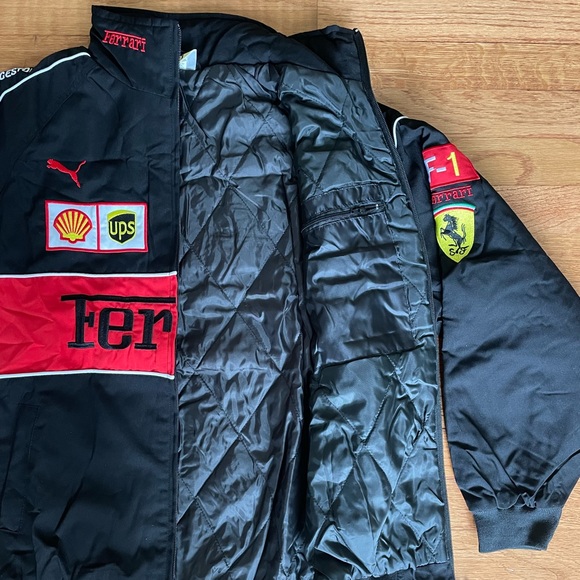 Formula 1 Ferrari Racing Jacket Men’s F1 Embroidered Retro Y2k Unisex - Picture 3 of 7